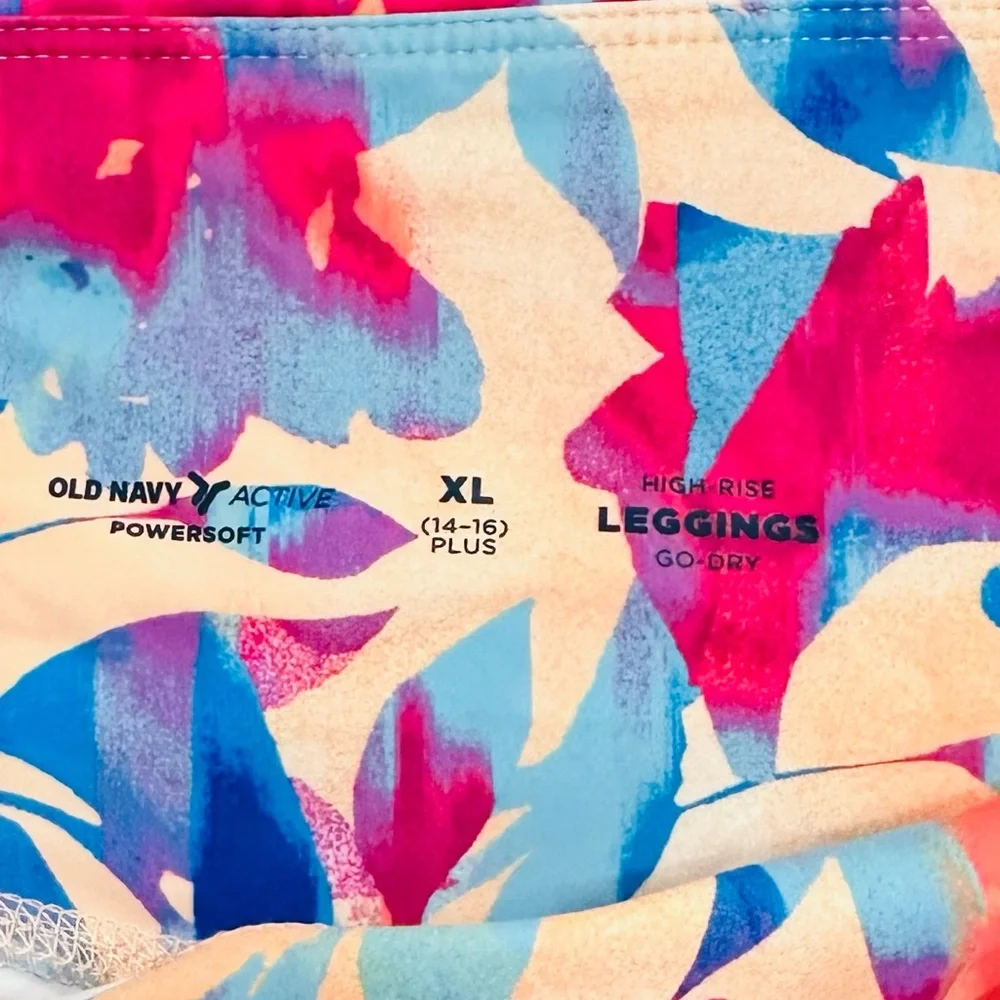 NWT Old Navy Girls Leggings Pants High Rise Athletic Powersoft‎ 7/8 XL 14-16