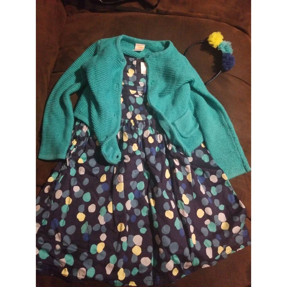 Gymboree happy bluebird dress‎ sweater 4t