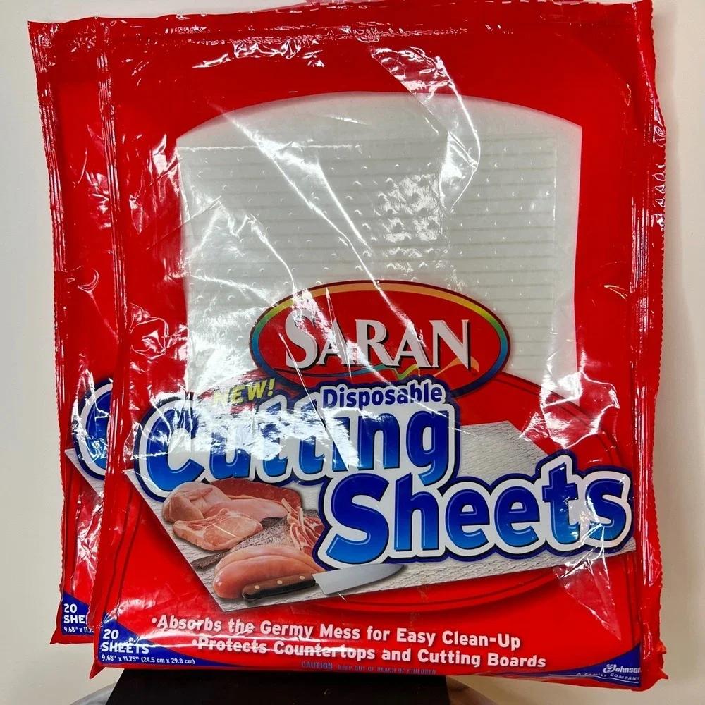 Saran Disposable Cutting Sheets 29 Total Absorbent‎ Countertop Protector