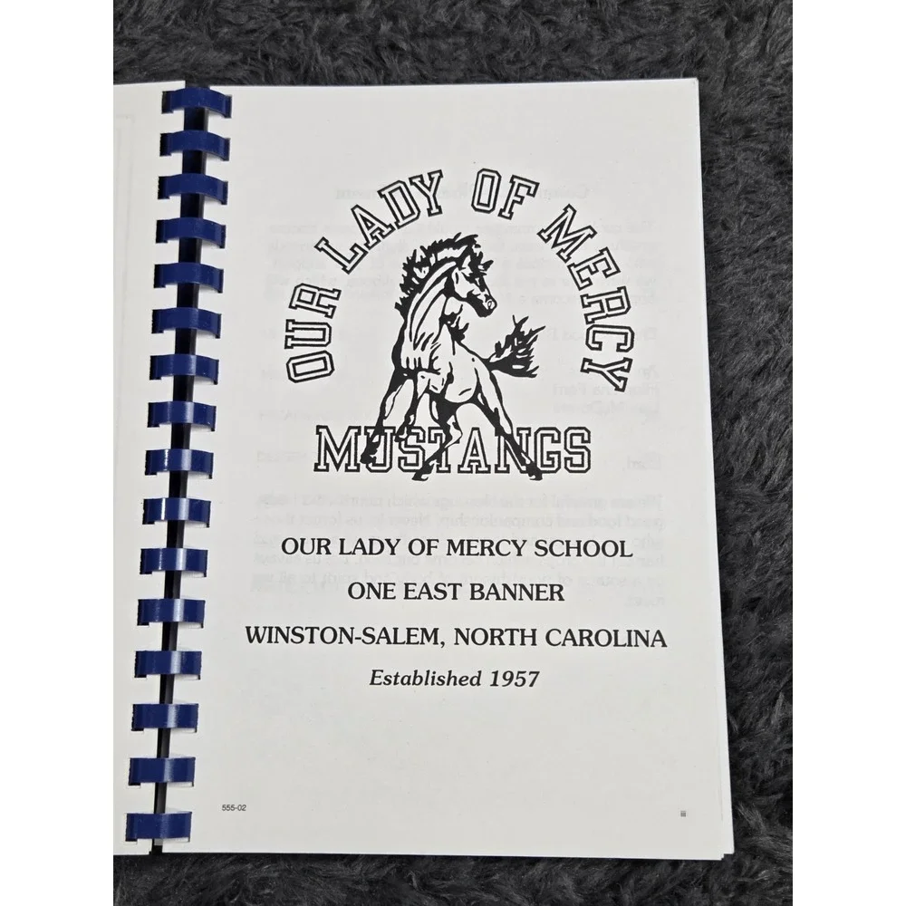 Our Lady of Mercy Catholic School‎ Cookbook 2002 Winston-Salem NC North Carolina