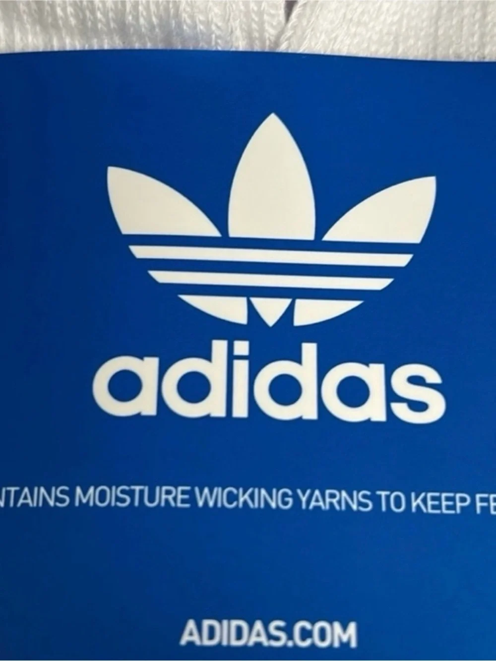 New Adidas Socks Men’s 6 Pair White Crew Socks Casual Athletic Activewear