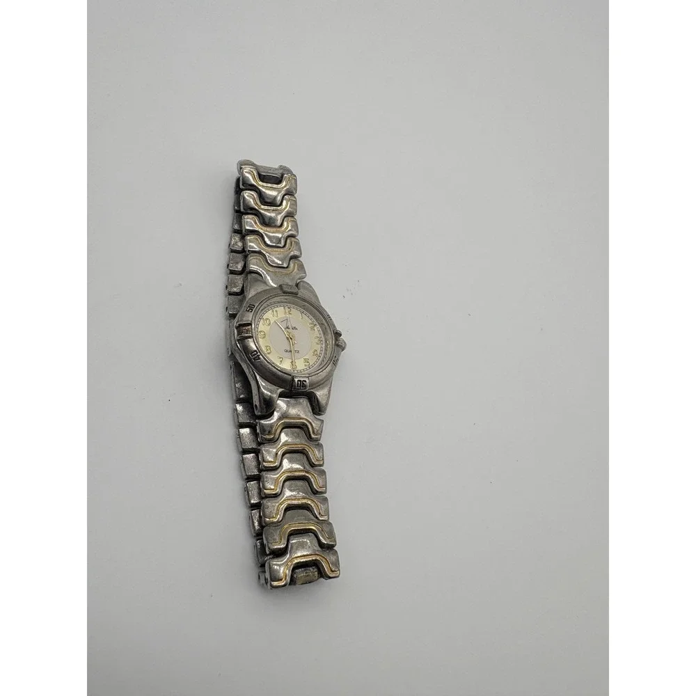 John Weitz LJW306 Two Tone Silver Gold Quartz Watch Japan Movt Mens Womens‎