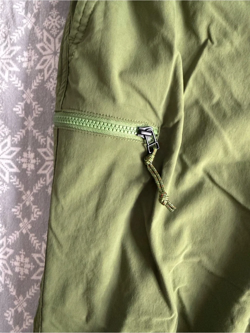 REI CO-OP Trailmade Pants Men’s 38 x 32 Green Hiking Outdoor Gorpcore Nature