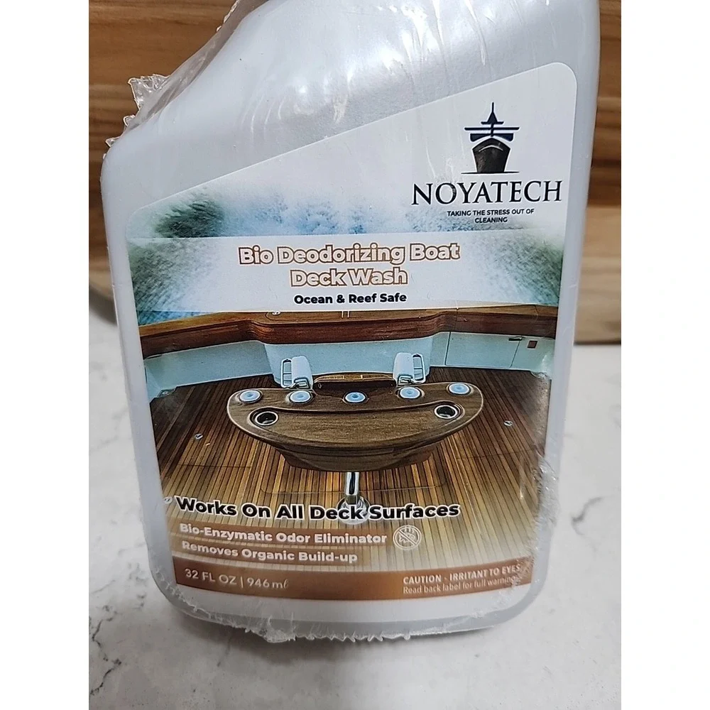 NOYATECH Bio Deodorizing Boat Deck‎ Cleaner and Hull Wash 32 Oz NEW SEALED