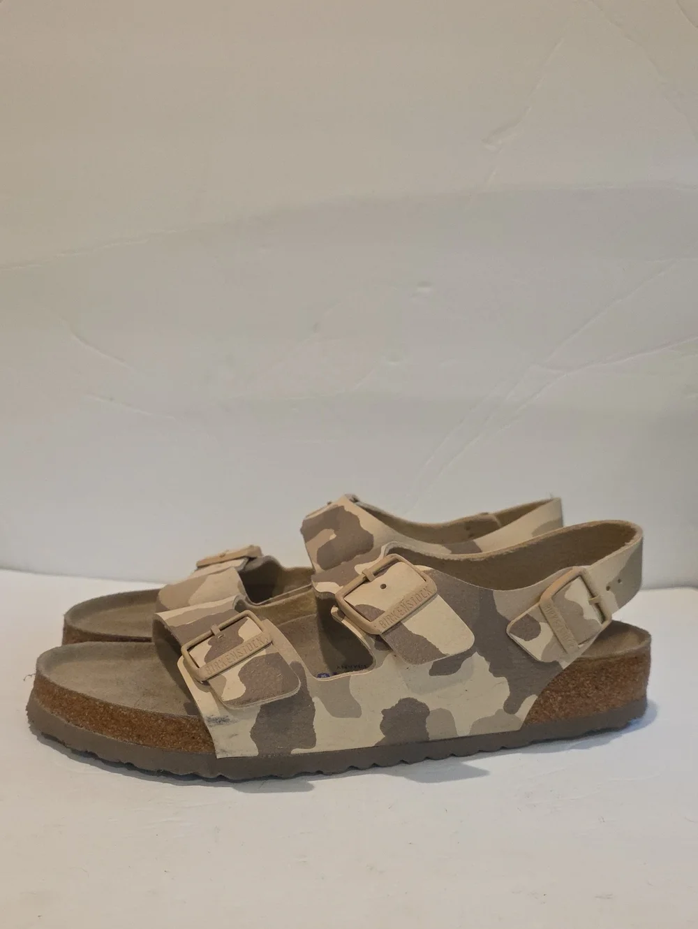 Birkenstock Mens Size 44 M11 285 Made In Germany Arizona Sandal in Beige Camo
