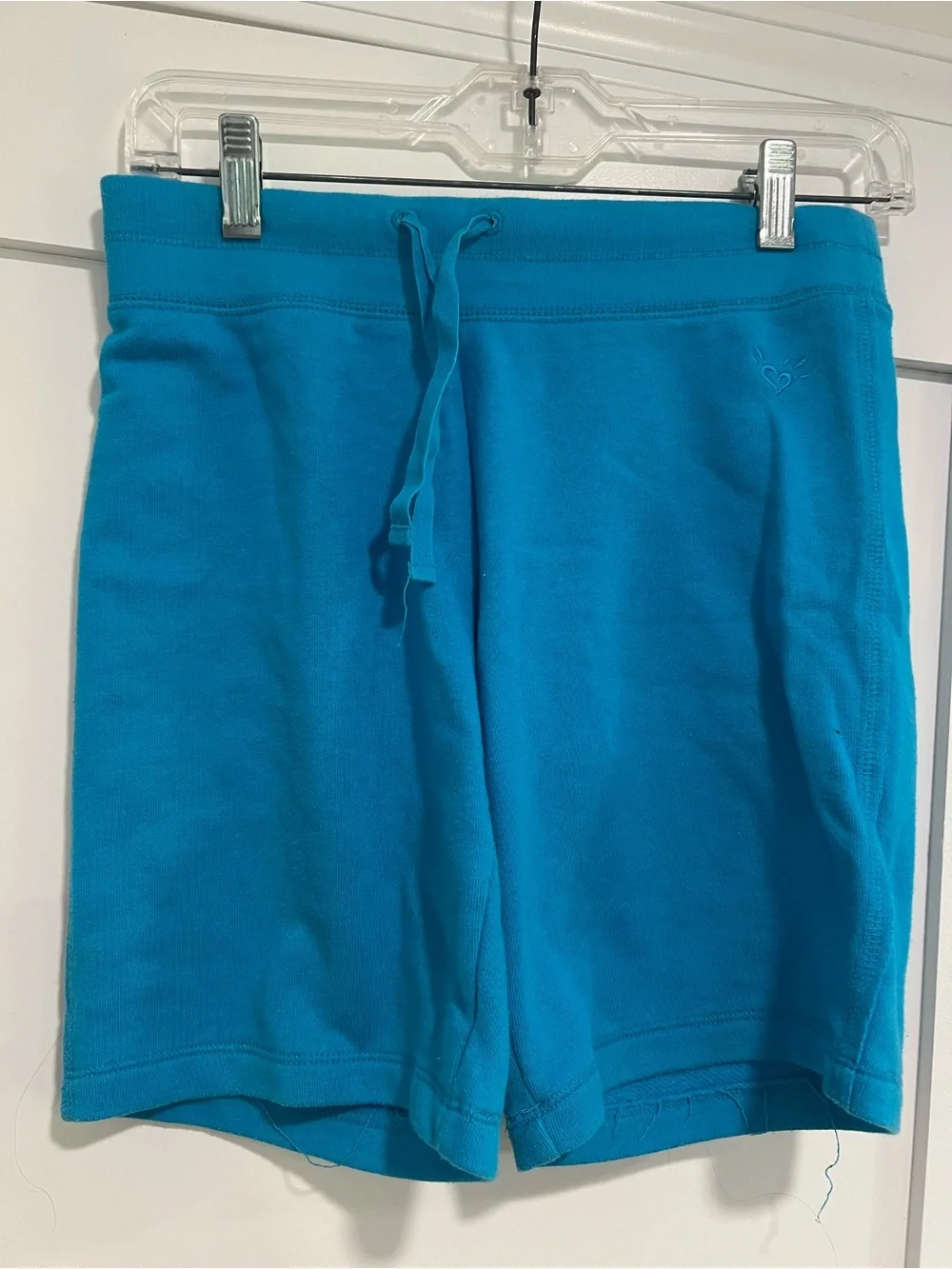 Justice Bright Blue Drawstring Girls' Shorts, size 12