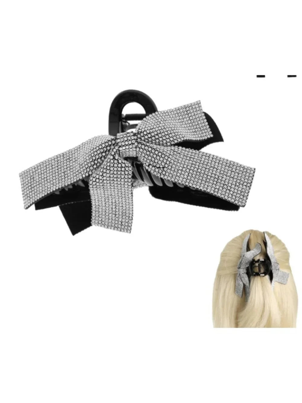 Crystal rhinestone bow