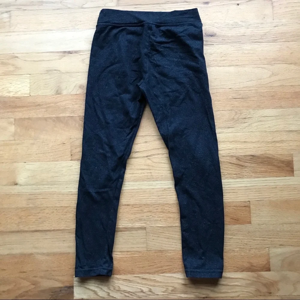 Justice sparkly gray leggings GIRLS