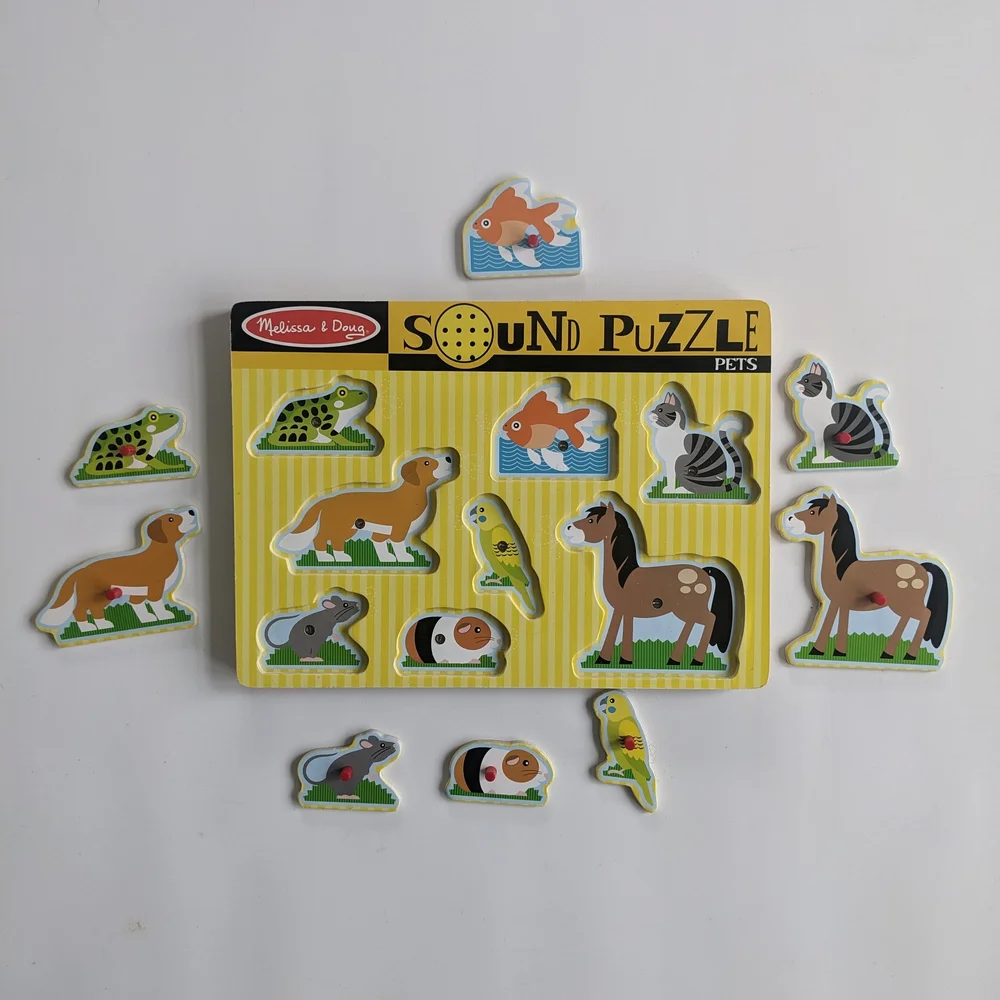 Melissa & Doug Sound Puzzle Pets Ages 2+