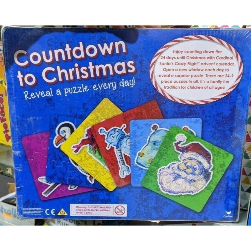 New Advent Calendar Countdown to Christmas Puzzle 24 9-Piece Puzzles