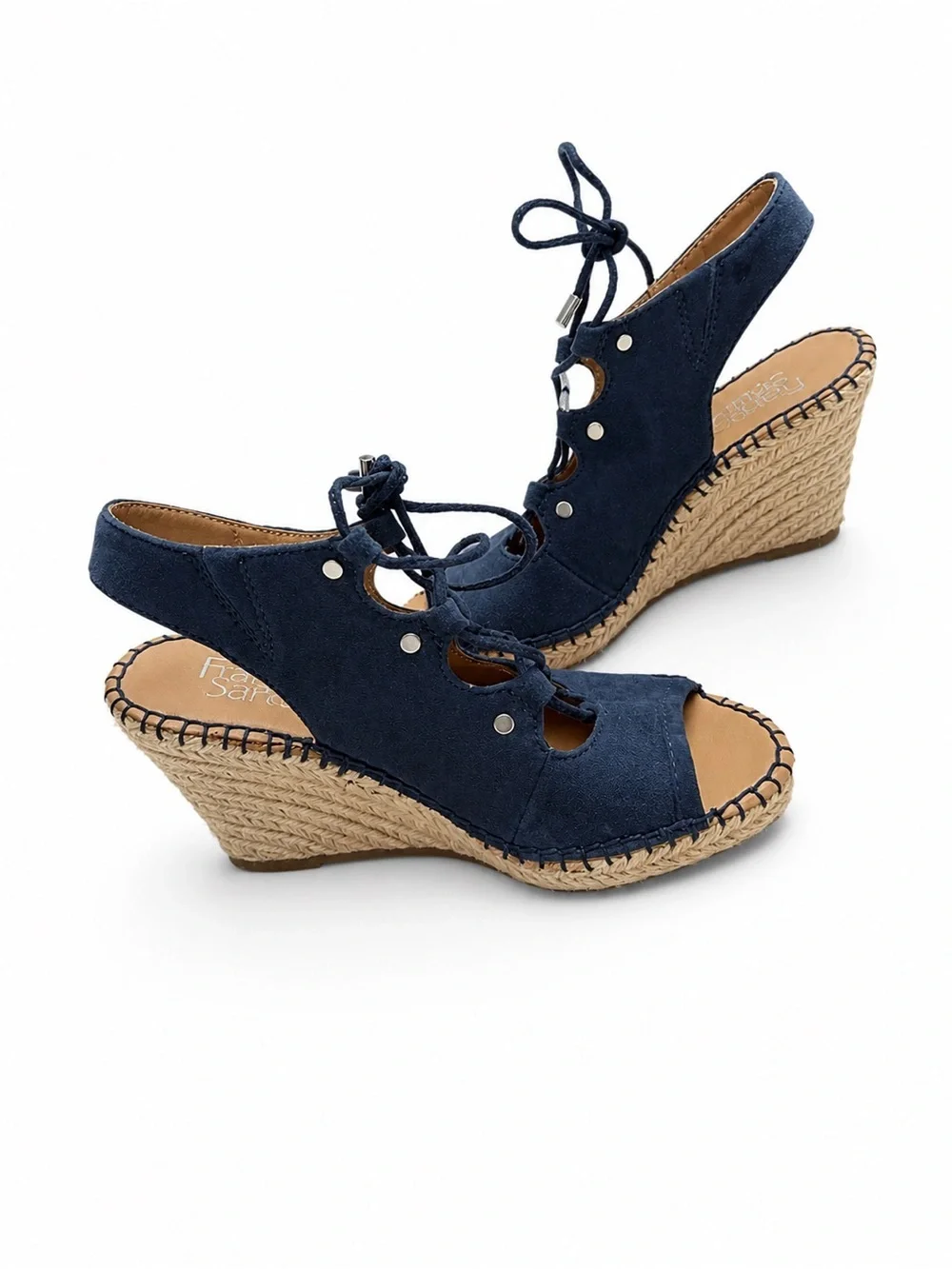 Franco Sarto footbed cushioned suede