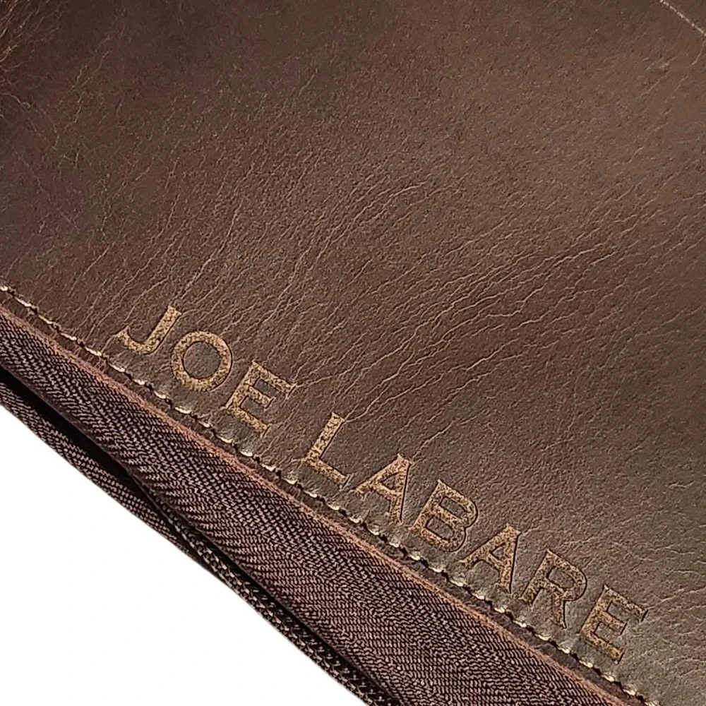 Espresso Leather Professional Premium Zippered Brown Folio Tech Case Old Money