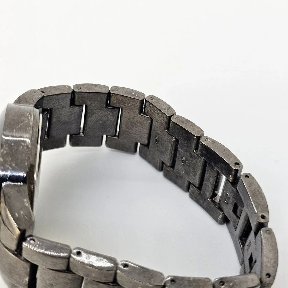 Men's Watch 40MM Dark Gray Case Dial Bracelet Bands 6.5