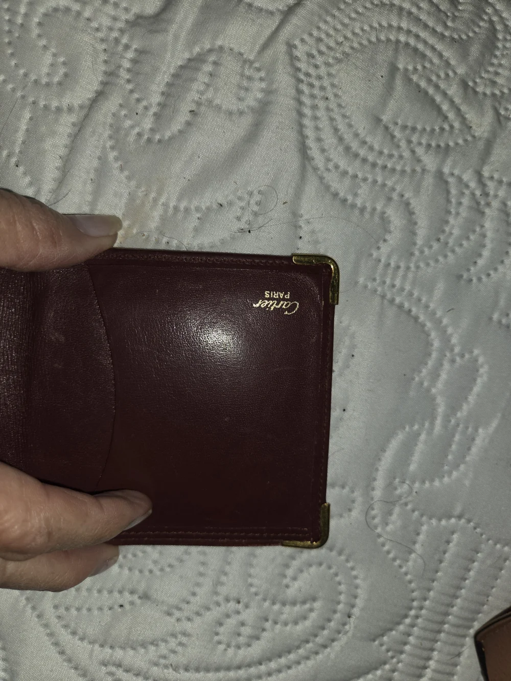 Cartier compact leather