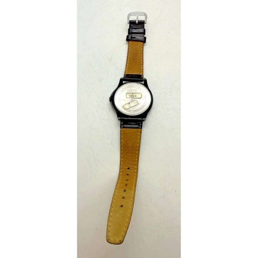 Timex Expedition Indiglo Men's Field Metal Watch Date Black Leather Band T47012