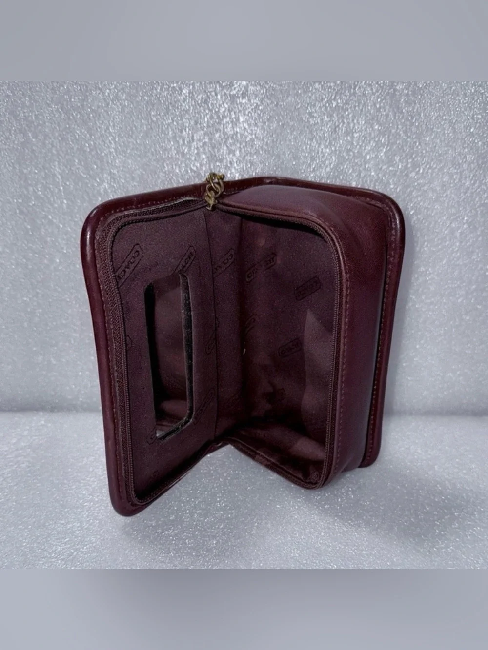 Vintage Coach Chubby Case in Mahogany Brown