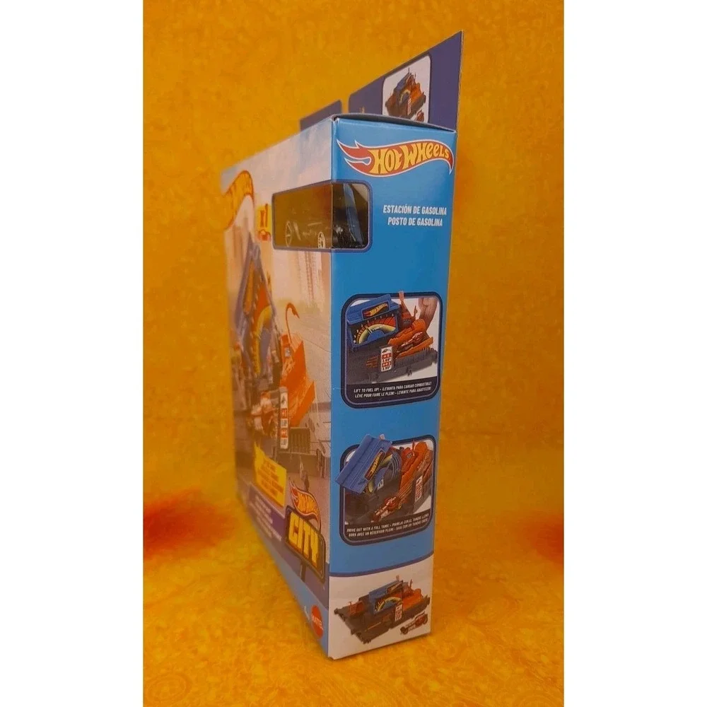 Hot Wheels‎ City Fuel Station Shift Track Set Sealed Mattel Toy Car HKX45