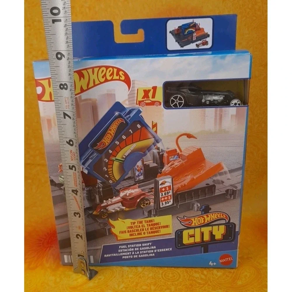 Hot Wheels‎ City Fuel Station Shift Track Set Sealed Mattel Toy Car HKX45