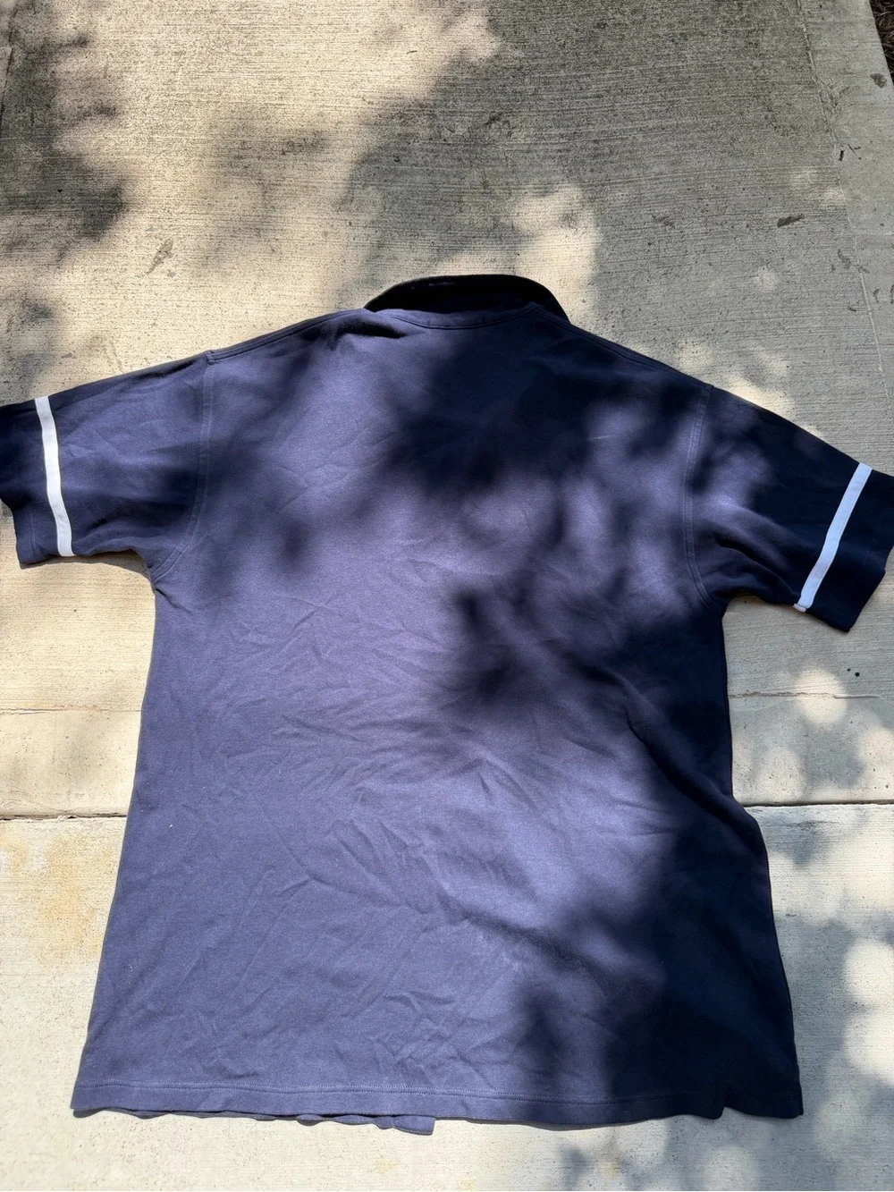 Ralph Lauren Navy Short-Sleeve Polo with White Trim