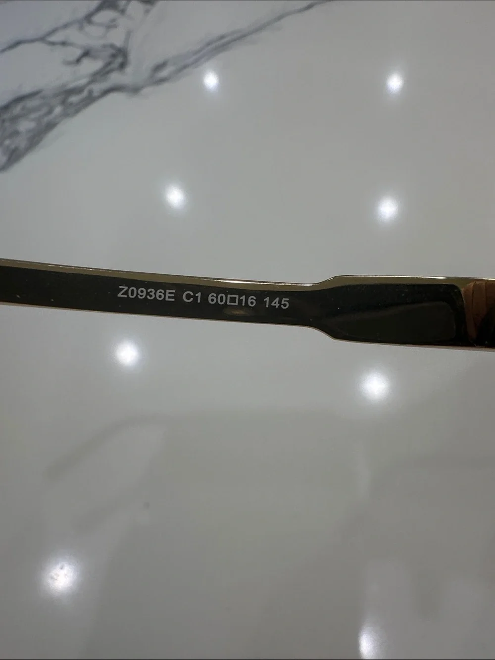 Louis Vuitton Black Sunglasses with Gold Trim - Men's Pilot Style