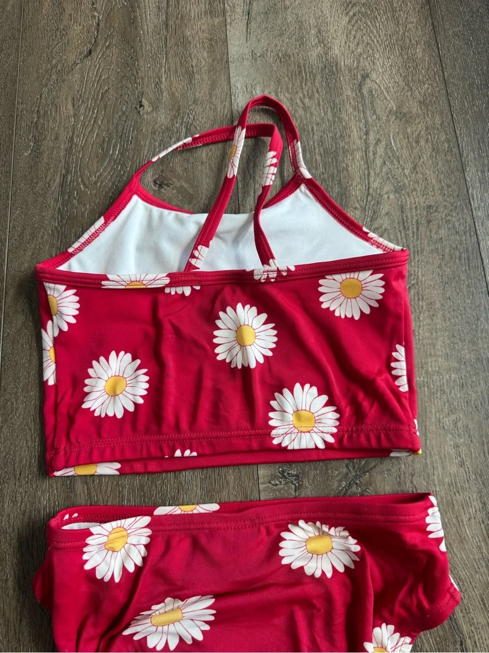 Hanna Andersson Red Daisy Two-Piece Swim Set Size 5