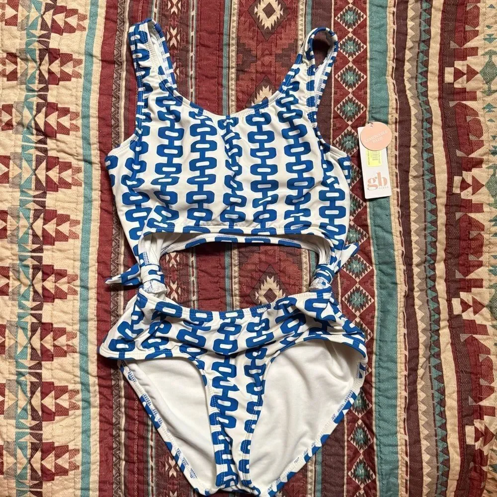 NWT GB girls one piece bathing suit size 14 girls