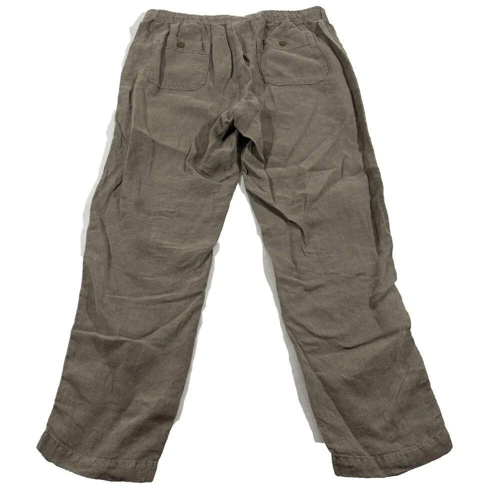 Todd Snyder Mens Brown Relaxed Linen Leisure Pants Beachy Resort Wear Sz M NWT