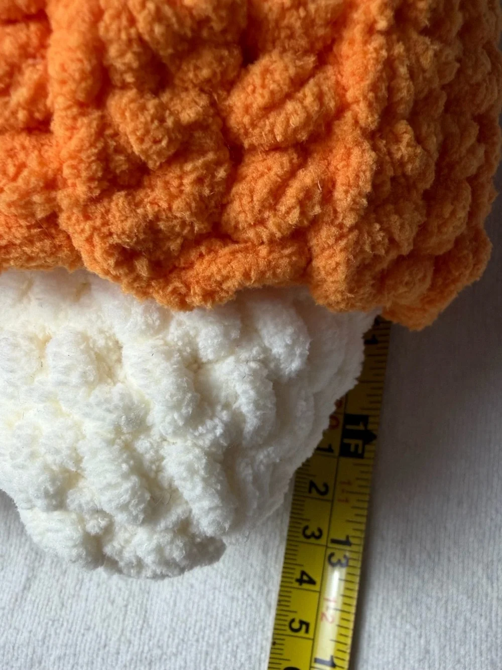 Handmade white plush