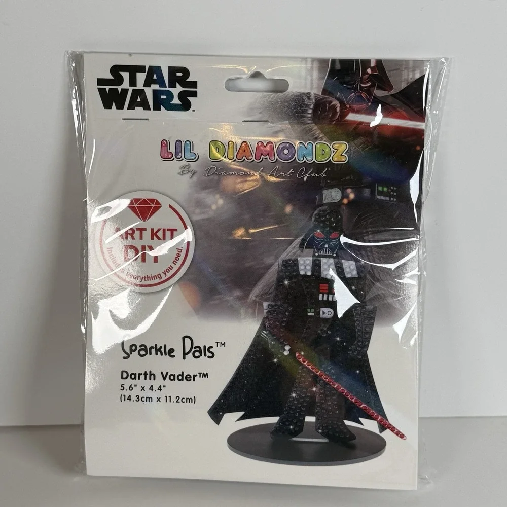 Star Wars Sparkle Pals Diamond Art Club Lil Diamondz Darth Vader Kit Craft DIY