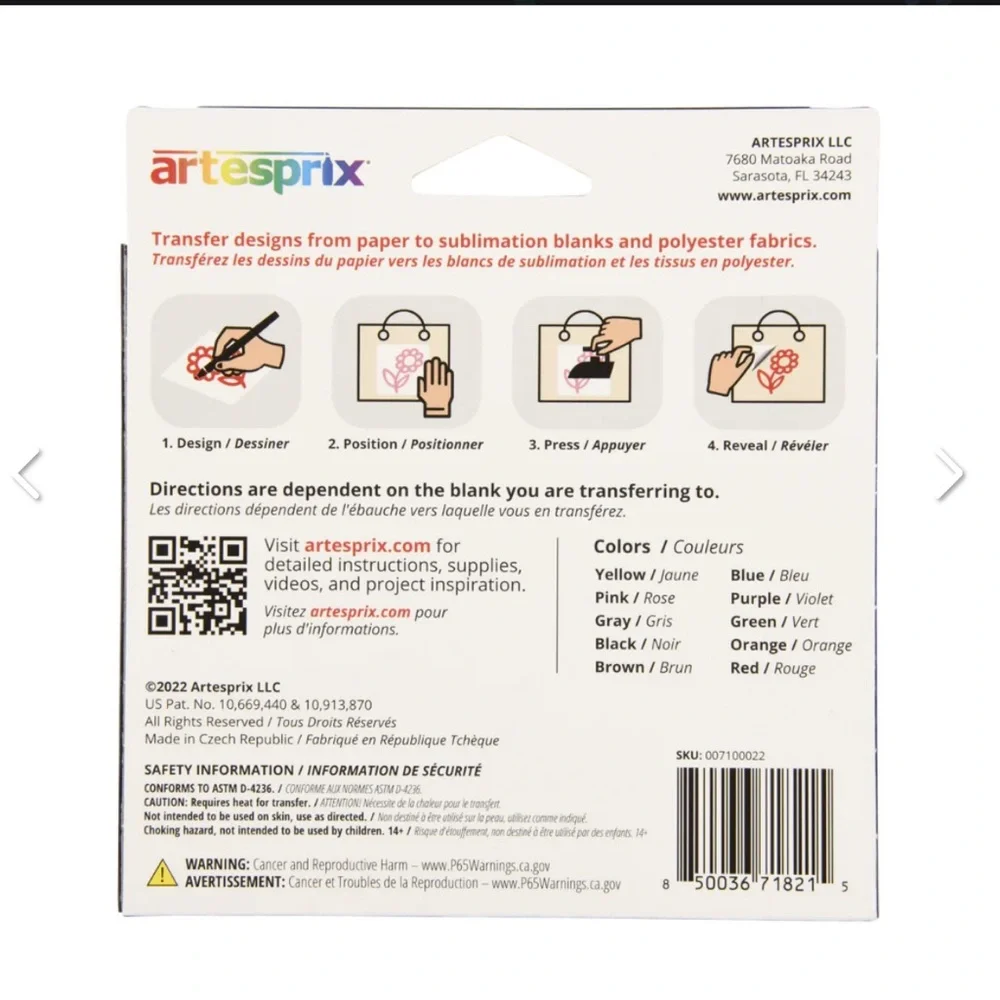 Artesprix sublimation markers