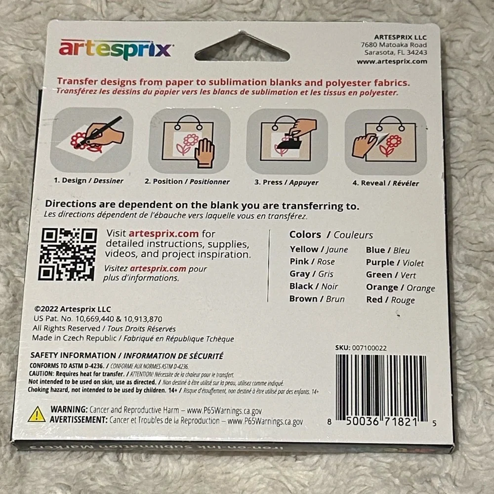 Artesprix sublimation markers