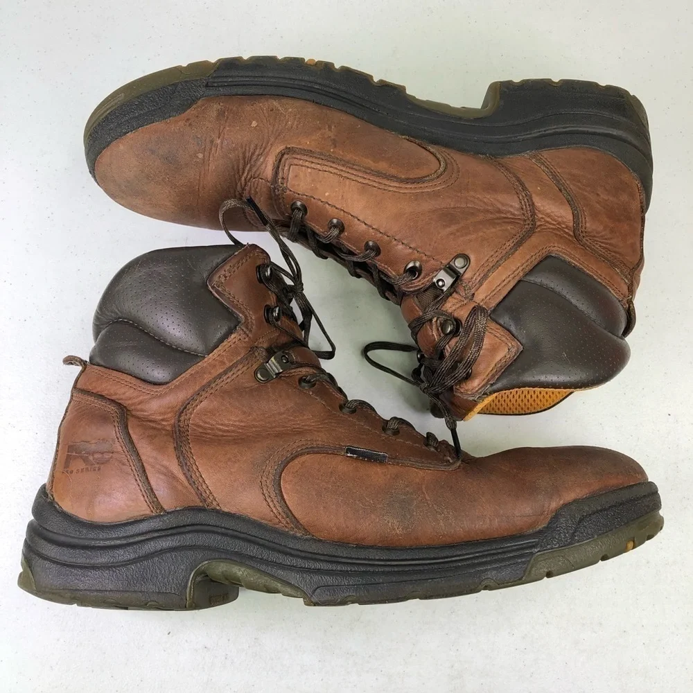 Timberland Pro Brown Leather Lace Up Boots Size 13M