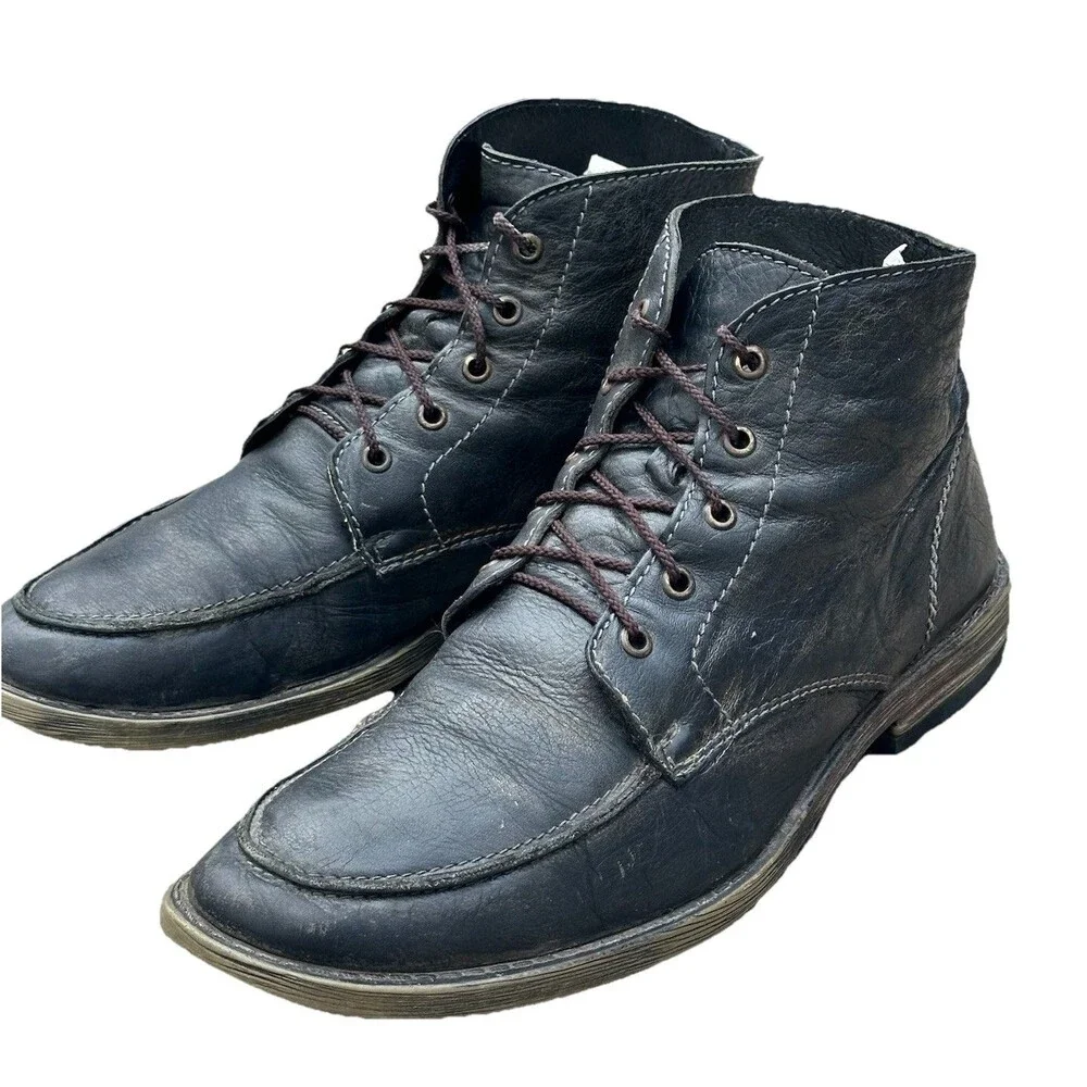 Bed Stu Curtis II Distressed Leather Chukka Boots Mens US 12 EU 45 Lace up