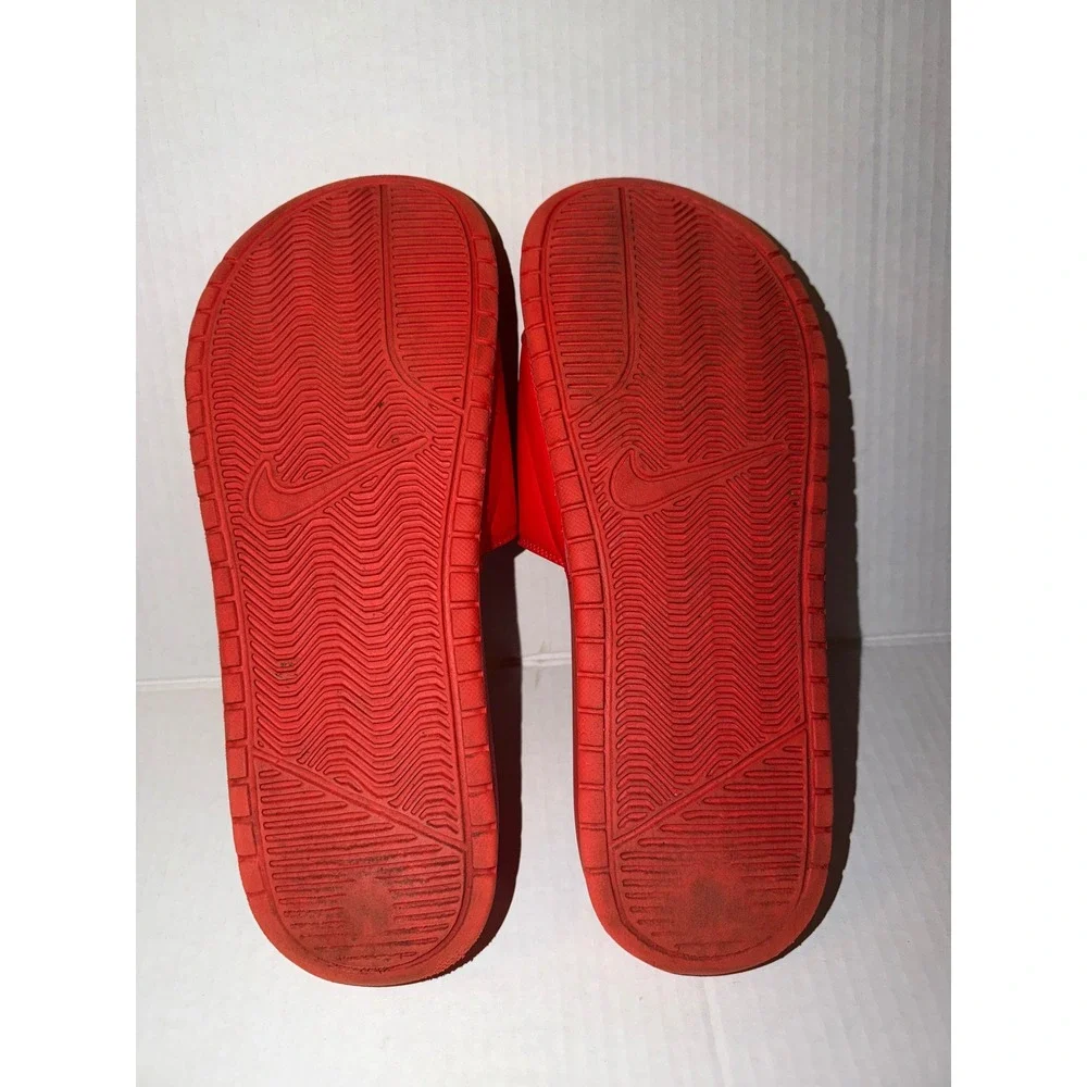 Men's Nike Stussy Red Slides Size 9