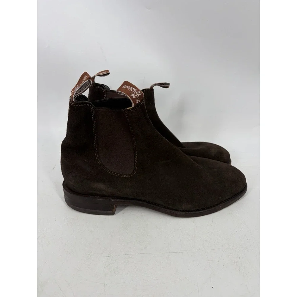 RM Williams Comfort Craftsman Boot in Chocolate Suede Size 10.5 G