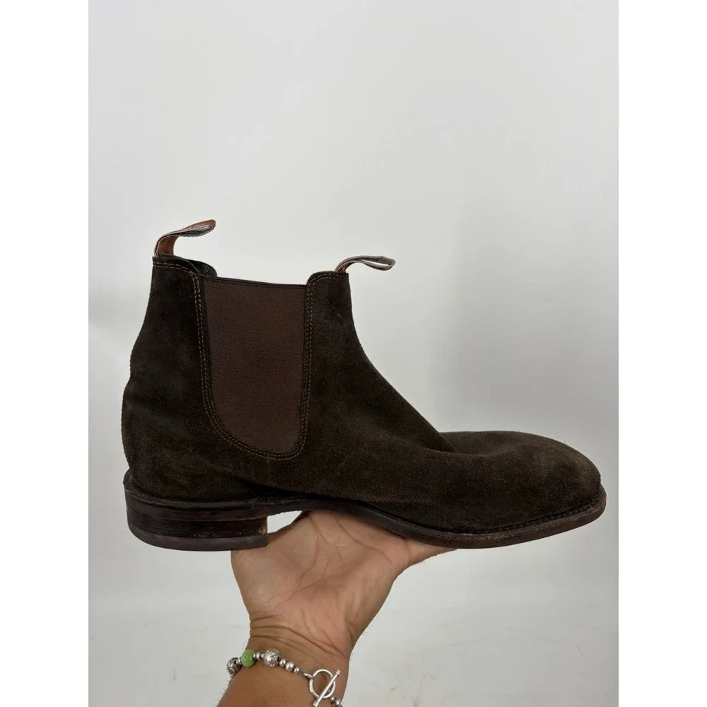 RM Williams Comfort Craftsman Boot in Chocolate Suede Size 10.5 G
