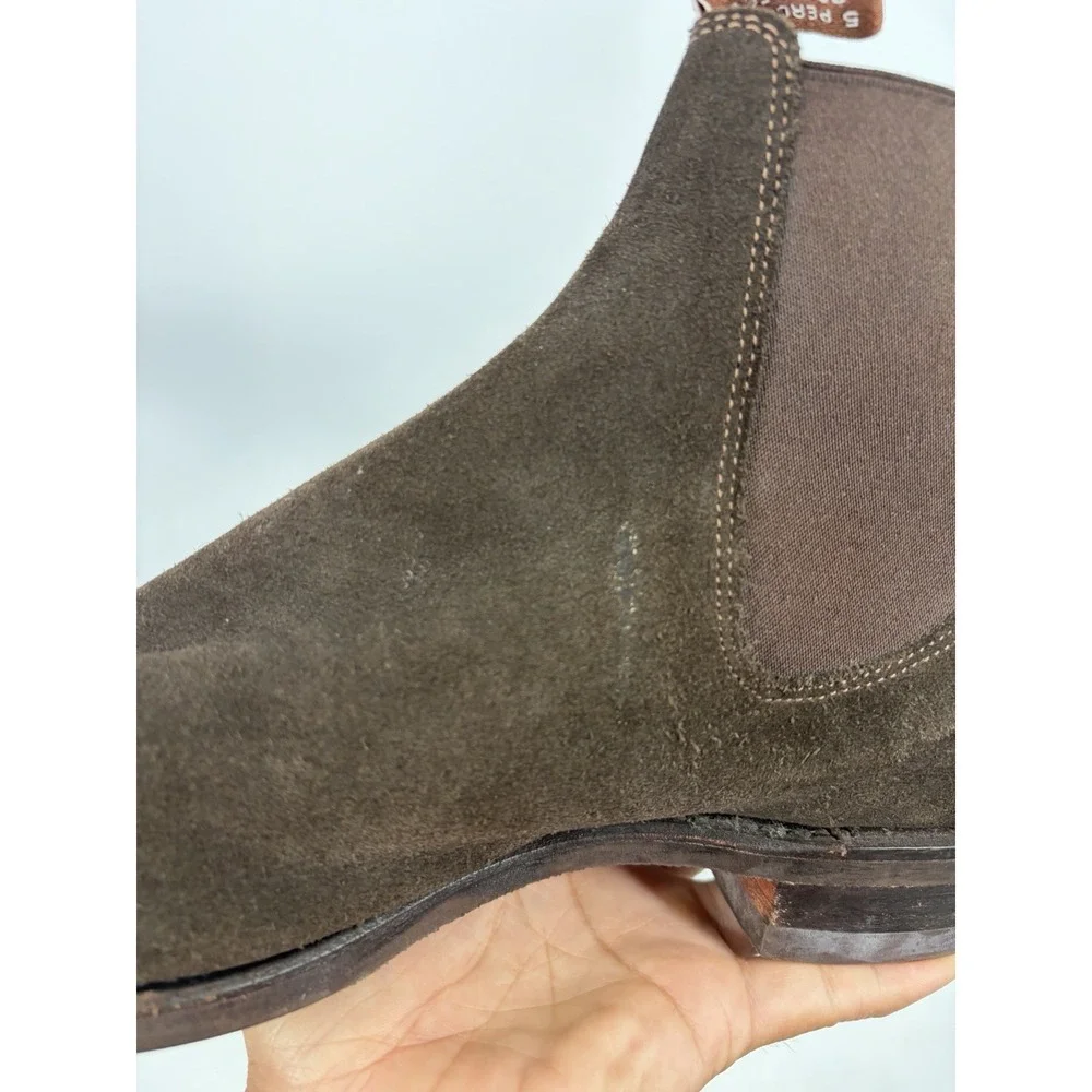 RM Williams Comfort Craftsman Boot in Chocolate Suede Size 10.5 G