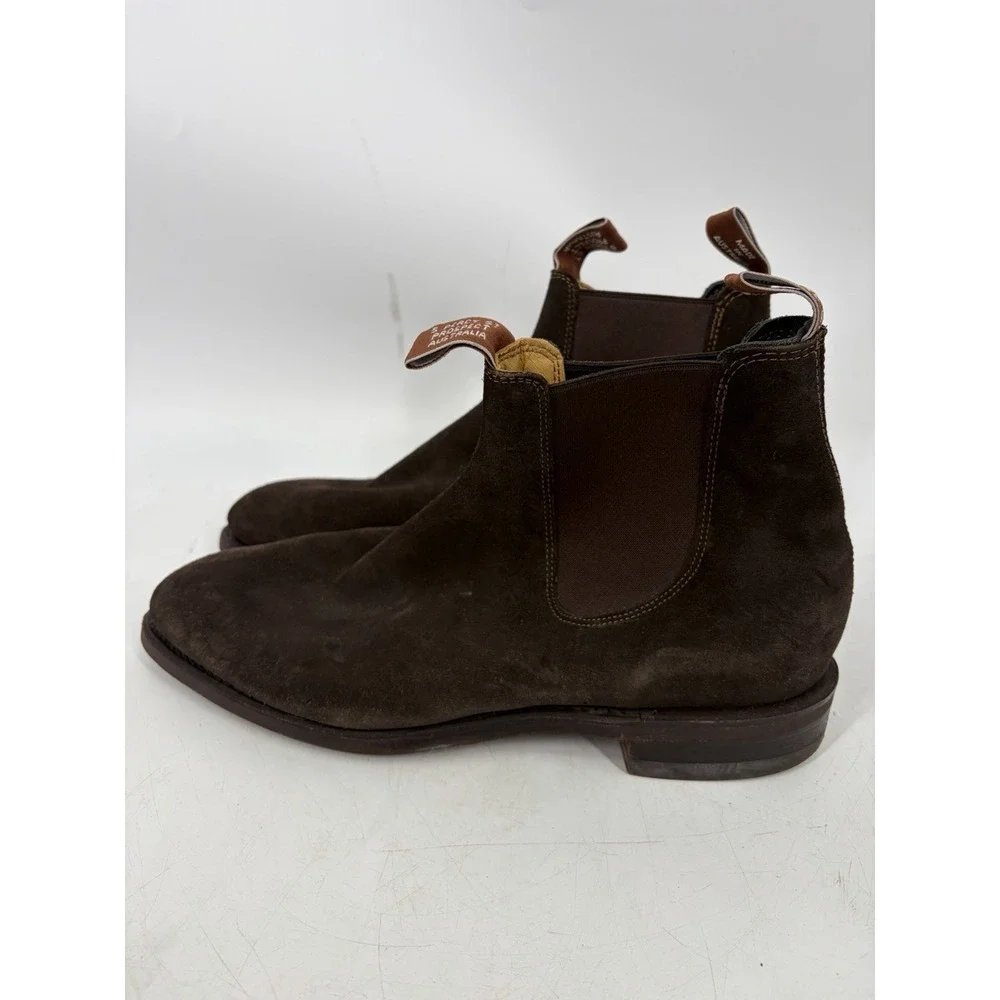 RM Williams Comfort Craftsman Boot in Chocolate Suede Size 10.5 G