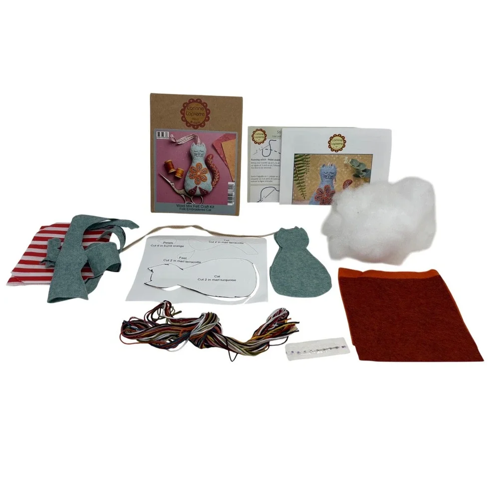 Corinne Lapierre color terracotta needlework