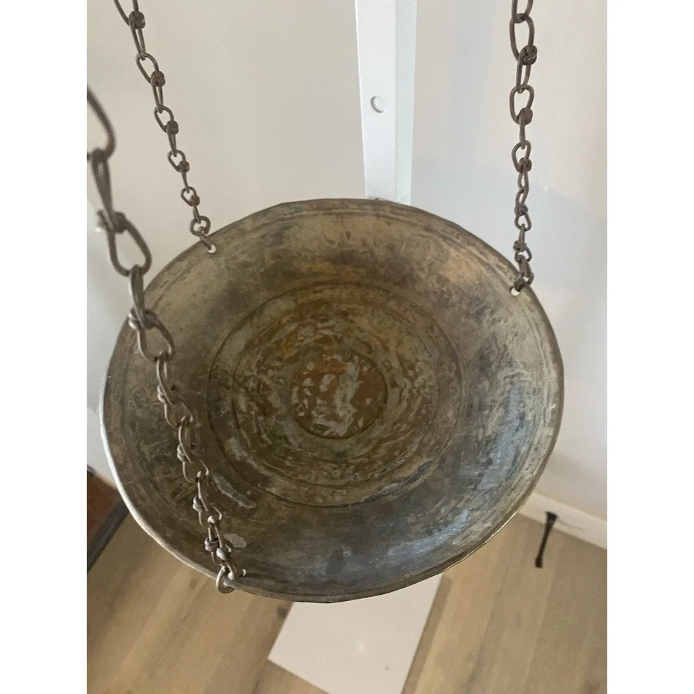 Antique Brass Hanging Balance Scale, 