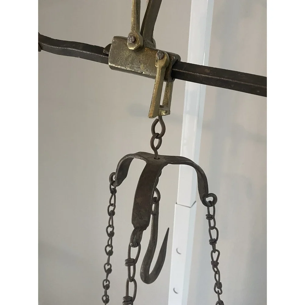 Antique Brass Hanging Balance Scale, 