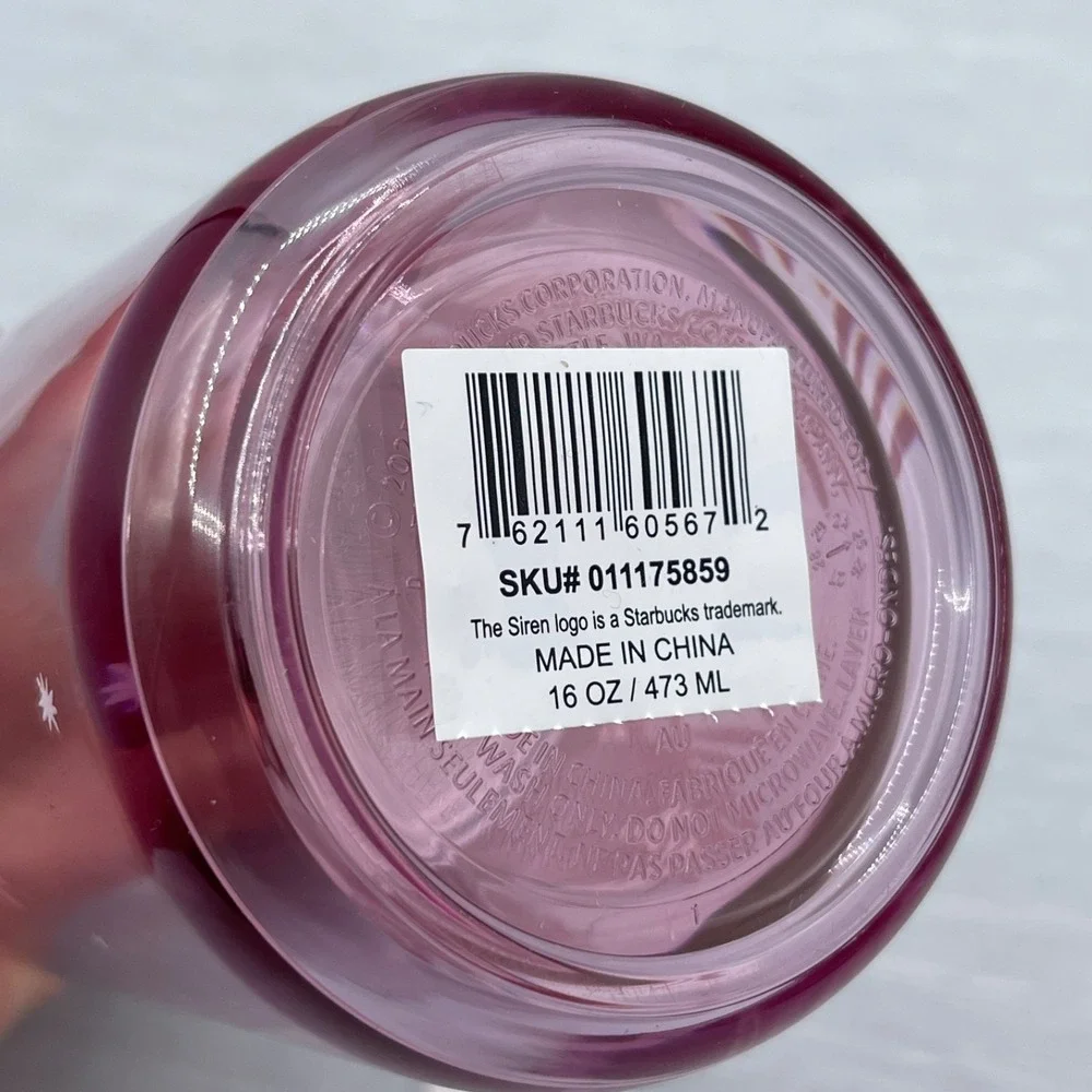 Starbucks Bearista Insulated Tumbler Pink Ribbon Key Charm‎ Christmas 2025
