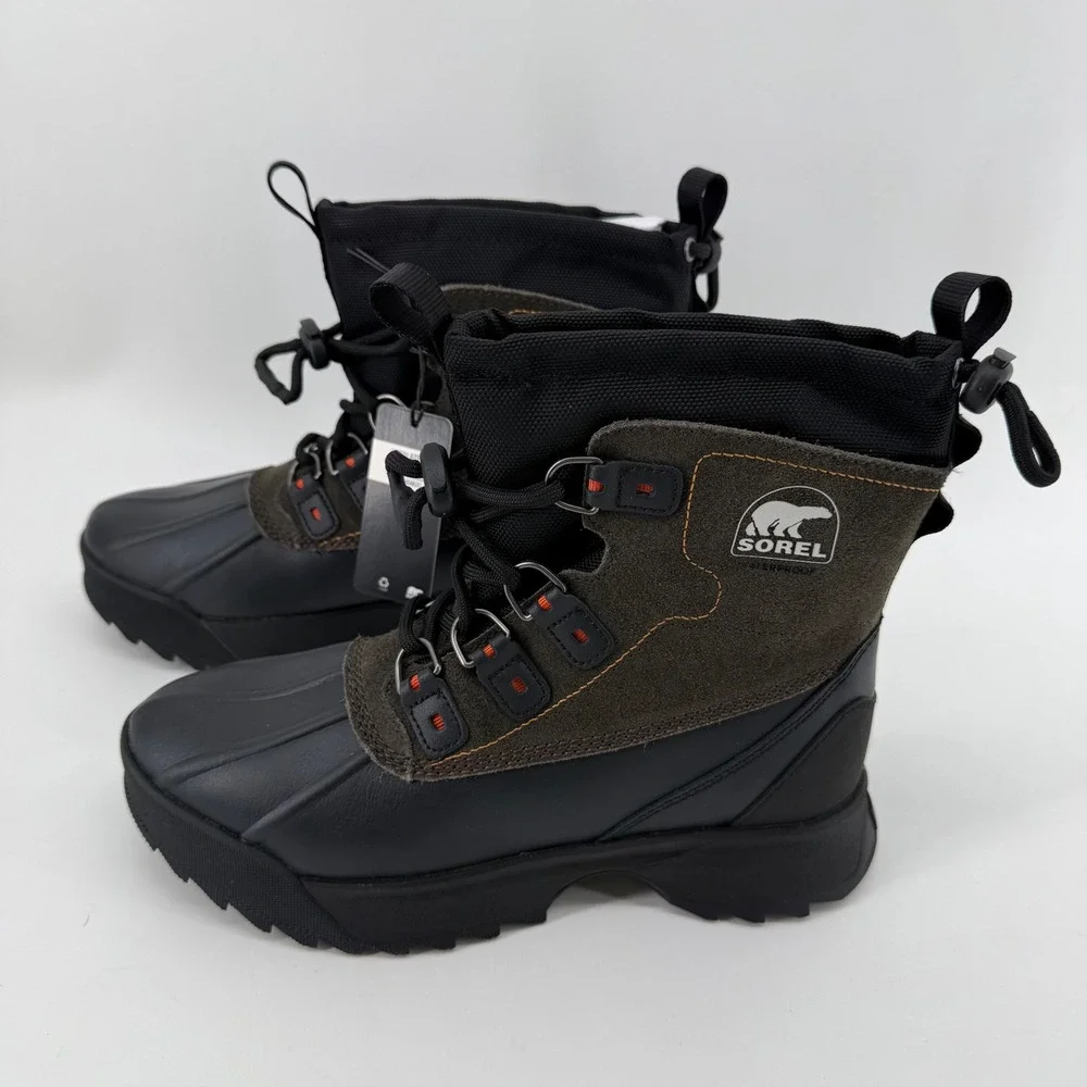 Sorel Scout 87 XT WP Mens 13 Black Quarry Waterproof Insulated Winter Boots‎ NEW