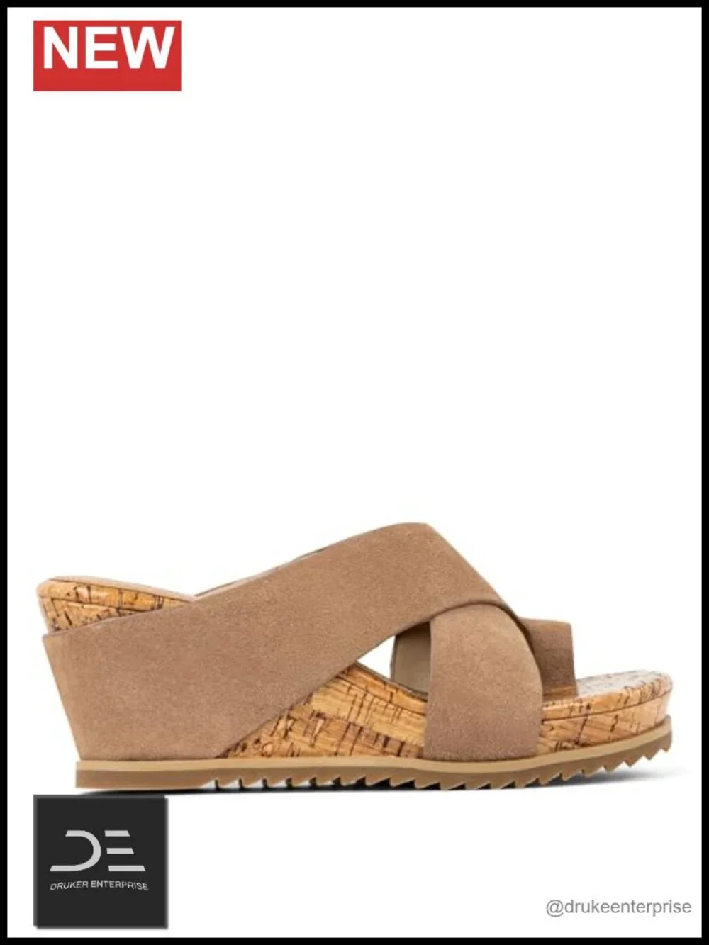 Women's Platform Wedge Sandals with Toe Ring - Comfortable Heeled Sandals