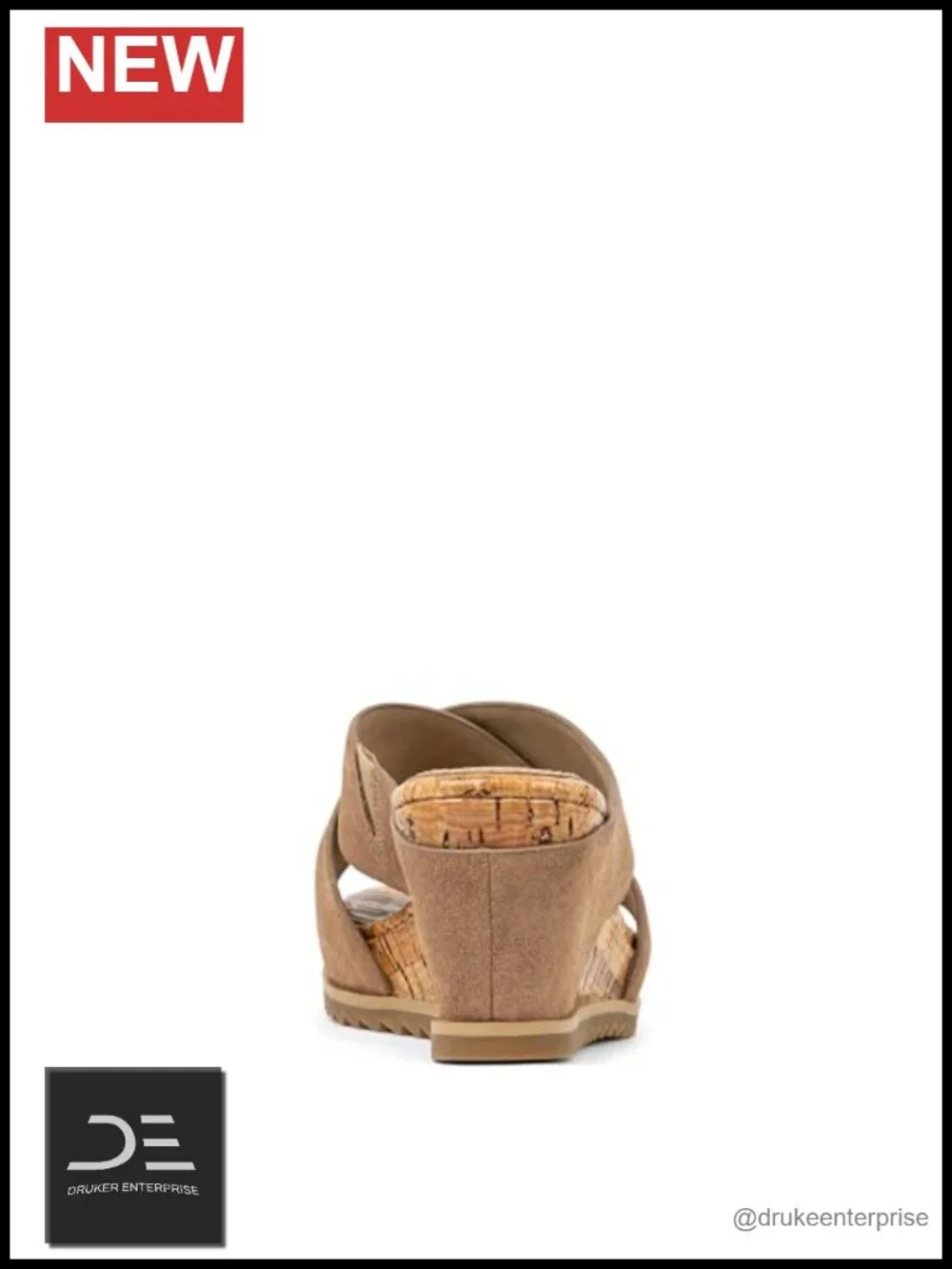 Women's Platform Wedge Sandals with Toe Ring - Comfortable Heeled Sandals