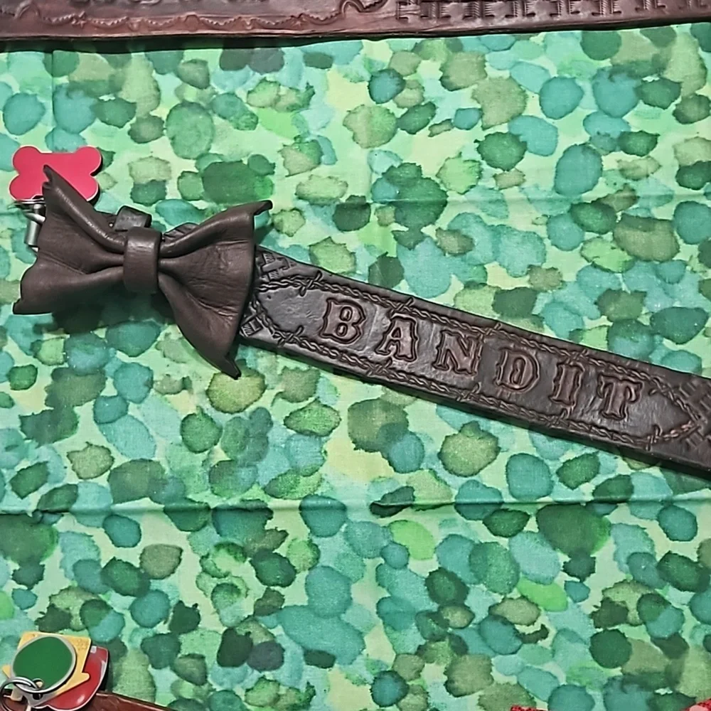 Tooled Leather Handmade Customized Dog Collars🐶Made just for you 🎀 New🎀