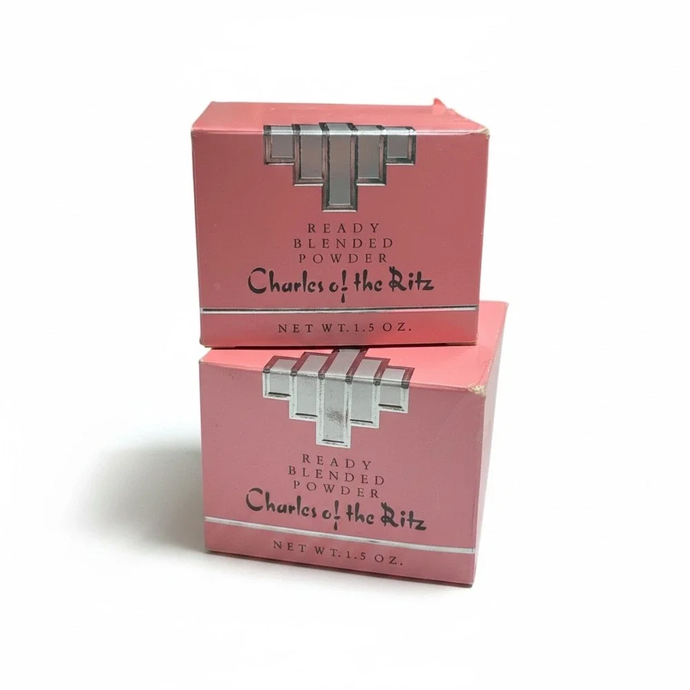 Charles‎ of the Ritz Ready Blended Powder 1.5oz Classic Ivory 2pk Vintage Pink