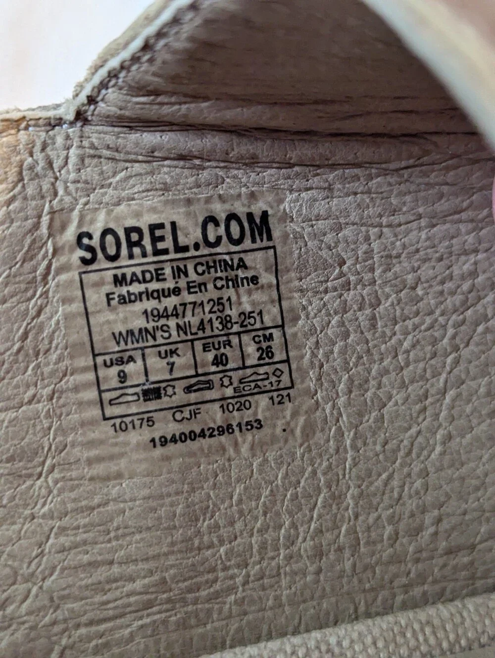 Ladies Sorel Joanie II Slingbacks Size 9 Like New