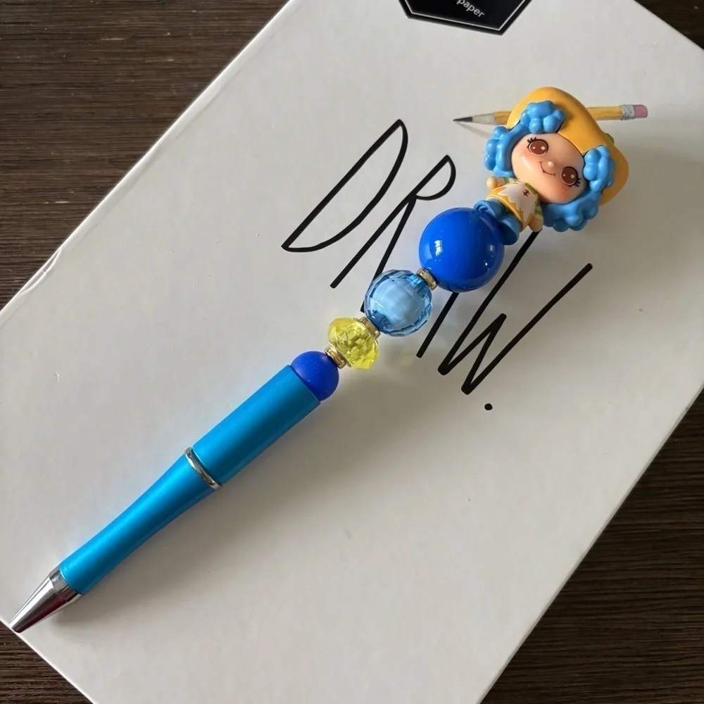 Strawberry Shortcake: Crepes Suzette handmade beaded pen