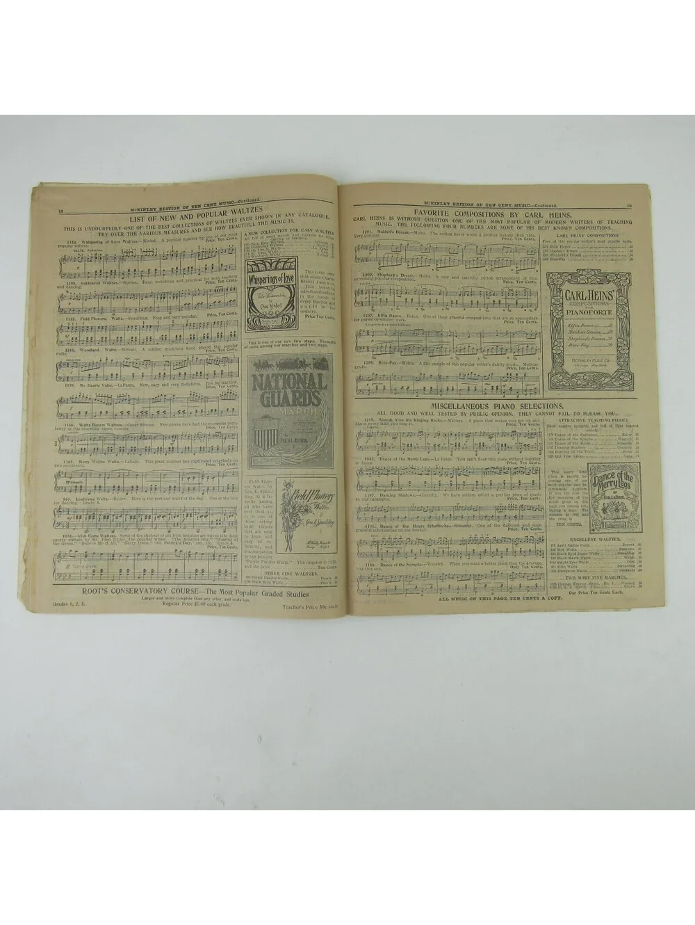 McKinley Music Co Catalog of Sheet Music Chicago New York Antique 1909 RARE